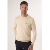 Felix Hardy - Classic Crew Neck Knit Sweater - Beige - 100% Katoen - Heren