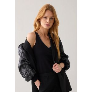 Top Basics - Black - Singlet - Reversible - U-hals en V-hals