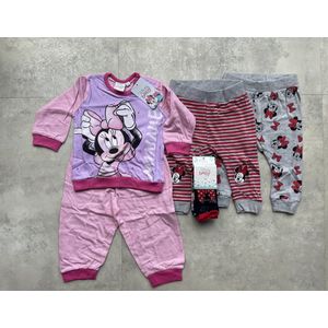 Minnie mouse pyjama - 2 broekjes en 3-delige sokjes meisjes