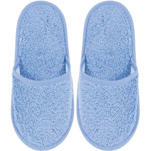 Badslippers Badstof Uni Pure met Zool Lila Mar Maat 38 - 1 Paar