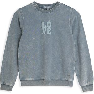4PRESIDENT Sweater meisjes - Mid Acid grey - Maat 92 - Meisjes trui