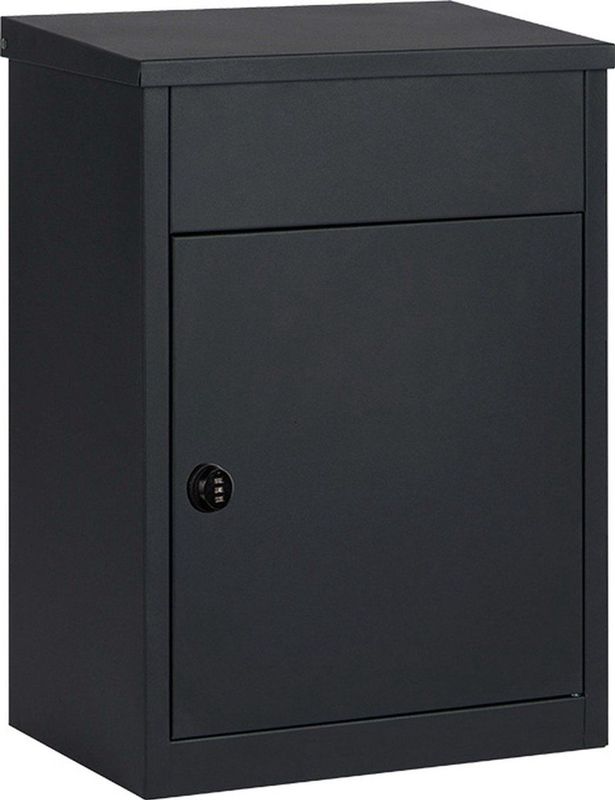Practo Garden - Pakketbrievenbus - Pakket Brievenbus - Edmonton - Met Cijferslot - Slot - Zwart - Mat