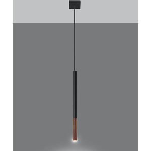 Sollux - Hanglamp Mozaica 1 lichts koper zwart