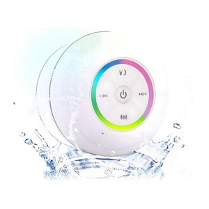 WNHB® Waterdichte Bluetooth douchespeaker met zuignap - Oplaadbare douche radio met ingebouwde microfoon - Wit