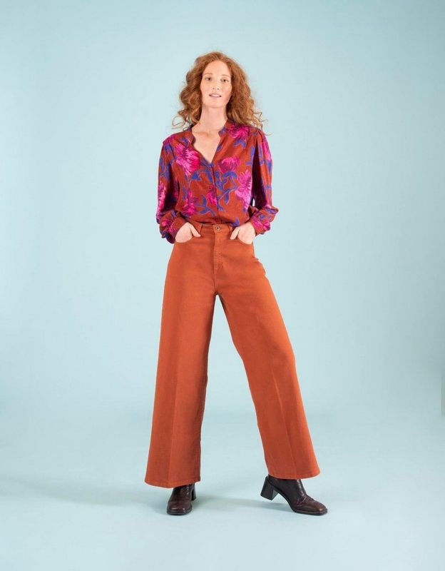 Oilily - Beauty blouse long sleeves - Bruin - 36