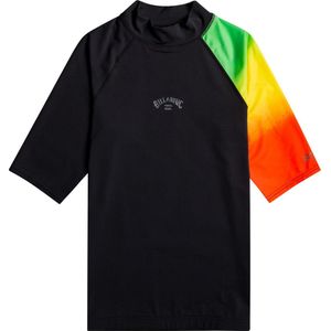 Billabong - UV-rashguard voor heren - Korte mouw - Contrast printed - Rasta - maat S