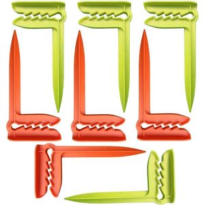 8 stuks clips voor strandlakens, picknickdekens en handdoeken - ideaal voor strand, reizen, kamperen en meer (groen + oranje)