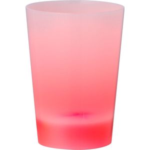 Beker met LED verlichting - Drinkbeker - Kunststof glazen - Lichtgevend - LED accessoires - 340 ml - Multicolor