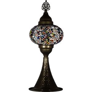 Oosterse mozaïek tafellamp modern (Turkse lamp)  ø 16 cm