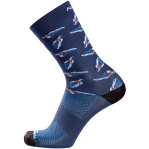 Nalini - Unisex - Fietssokken Zomer - COMIC SOCKS H.24 - SHARK - 41-43