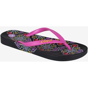 Women’s flip flops coqui kaja black/fuchsia 36