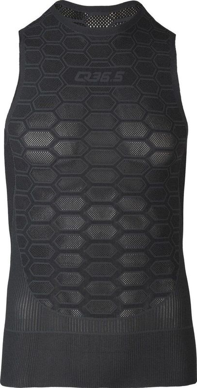 Q36.5 - Naadloze Basislaag - Zwart - 44% Polypropyleen, 44% Polyamide, 12% Elastaan