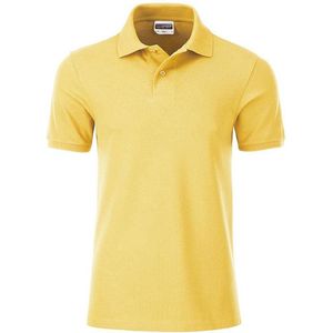 James and Nicholson Heren Basis Polo (Lichtgeel)