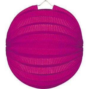 Haza Lampion - fuchsia roze - 22 cm - papier