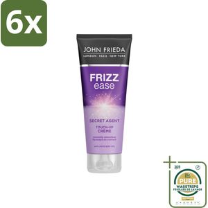 John Frieda – Haarcrème – Frizz Ease Secret Agent Touch Up – Gladmakend – 100 ml - Voordeelverpakking - 6 stuks - Haar gladmaken - Touch-up crème