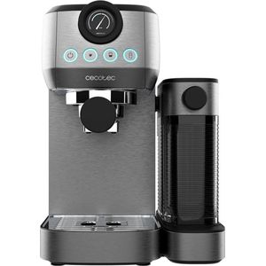 Cecotec Power Espresso 20 Steel Pro Latte Halfautomatisch koffiezetapparaat, 1350 W, thermoblok, ForceAroma 20 bar, volmelkhoude