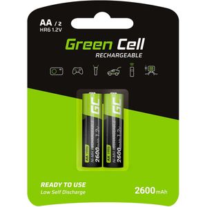 Green Cell HR6 Oplaadbare AA batterij (penlite) NiMH 2600 mAh 1.2 V 2 stuk(s)