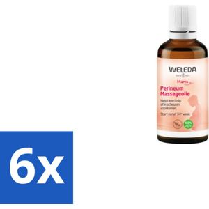 WELEDA - Perineum massageolie - Mama & Baby - 50 ml - Voordeelverpakking - 6 stuks