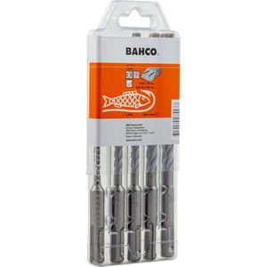 Bahco SDS+ borensets | 4-snijkanten | voor gewapend beton | 5-delig | 4651-SET-5
