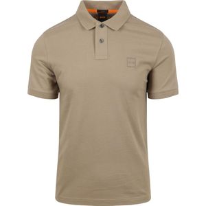 BOSS - Passenger Polo Beige - Slim-fit - Heren Poloshirt Maat 4XL