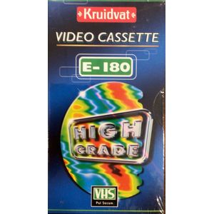 VHS 180 minuten videoband high grade kruidvat