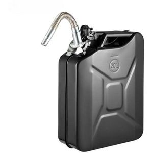 Benelux Select Jerrycan - Jerrycan Benzine - Stalen Jerrycan - Flexibele Schenktuit - Roestvrij & Hittebestendig - 20 Liter