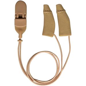 Ear Gear Mini Curved Beige - Hoortoestel - Anti vocht - Anti verlies - Met koord en clip