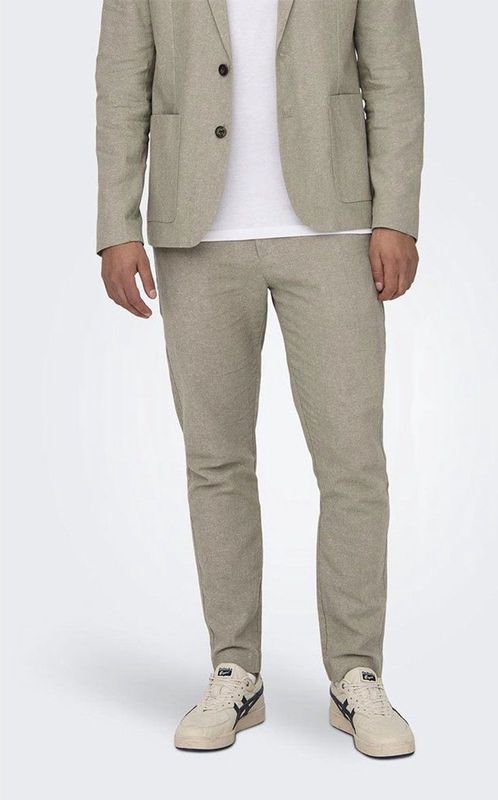 Only & Sons - Eve Mix 0132 - Slim Fit Broek - Beige