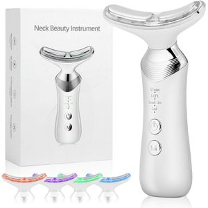 Gezichtsmassager - Anti-rimpel Gezichtsapparaat, 5 Kleuren Gezichts- en Halsmassager, EMS Microcurrent Face Lift Apparaat, Vibrerende Gezichtssculptor voor Huidversteviging en Halslifting