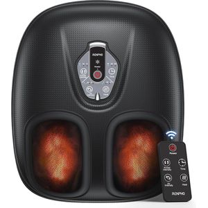 Draagbare voetmassagemachine met warmte voor fasciitis plantaris - Shiatsu kneden, compressie en 3 intensiteiten