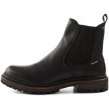 camel active Chelsea boot van echt leer - Maat menswear-40 - Zwart