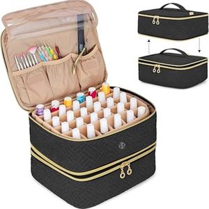 Equivera Nagellak koffer - nagelkoffer - nagelstyliste koffer - nagellak opbergen - nagellak koffer organizer