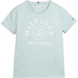 Tommy Hilfiger HILFIGER VARSITY TEE S/S Meisjes T-shirt - Blue - Maat 14