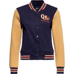 Queen Kerosin College Sweatjacke QKI24008 Blau-XS