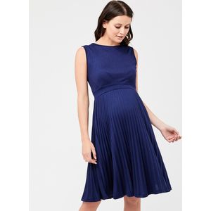 RIPE Zwangerschaps jurk, jurk Knife Pleat, donker blauwXL