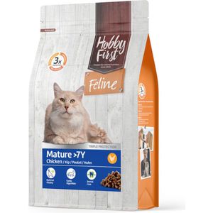 Hobby First Feline kattenvoer Mature > 7 jaar 4,5 kg - Kat