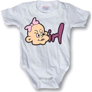 Hybris Kinder Girl Body SH-13-BT027-L53 White-6-12Monate