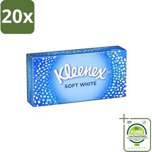20 x Kleenex - Tissues - Soft White - 70 Tissues - Grootverpakking - Tissue - Tissues - Zachte Tissues - Tissues Voor Verkoudheid - Tissues Voor Dagelijks Gebruik