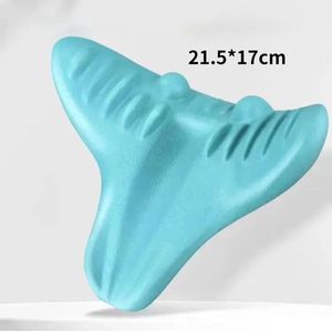 Nek- en Schouderontspanner 21,5x17 cm – Cervicaal Tractieapparaat met Acupressuur – Massagekussen voor Nek, Schouder en Rug – Pijnverlichting en Ontspanning