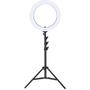 Ring lamp + statief 48Watt 18"" /zwart LED met afstandsbediening