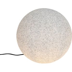 QAZQA nura - Moderne Vloerlamp | Staande Lamp - 1 lichts - H 63.7 cm - Grijs - Buitenverlichting