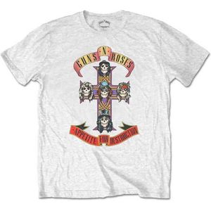 Guns N' Roses - Appetite For Destruction Heren T-shirt - S - Wit