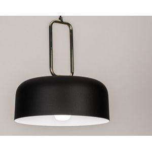 Lumidora Hanglamp 74183 - ADAM - E27 - Zwart - Messing - Metaal - ⌀ 35 cm
