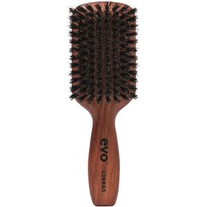 Bristle Paddle Brush voor alle haartypes - natuurlijke wildzwijnharen - perfect voor gladmaken en ontwarren