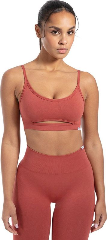 Smilodox - Nesa - Sportbeha - Ondoorzichtig - Antislip - Crop Top - Naadloos Geribbeld