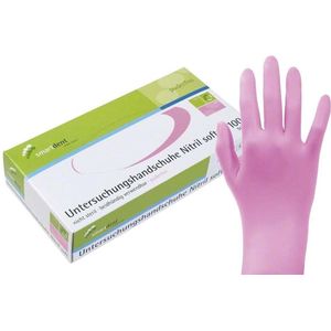 Smartdent nitril handschoenen ROZE / PINK, latexvrij, poedervrij - maat S / small, de beste koop handschoenen!