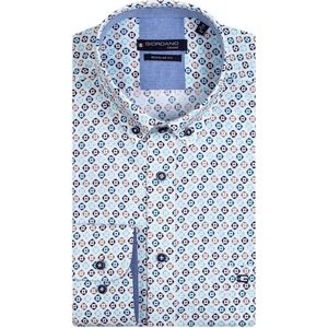Giordano Korte mouw Overhemd - 316016 Aqua (Maat: XXL)