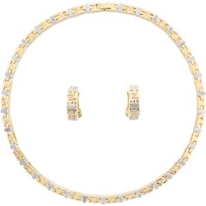 Behave – Sieradenset – Bicolor – Goudkleur Zilverkleur – Klassiek – Nikkelvrij