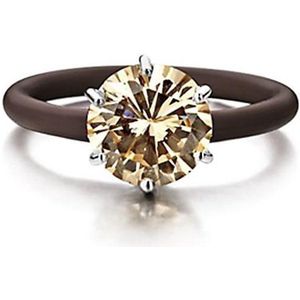 Montebello Ring Sinapis - 925 Zilver Gerhodineerd - ∅10mm - One Size