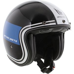 MT Jethelm Le Mans II SV S Tant glans zwart blauw XL